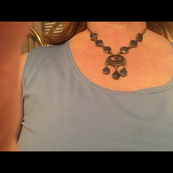 Denim Lapis necklace from Afghanistan - Picture 4 of 5